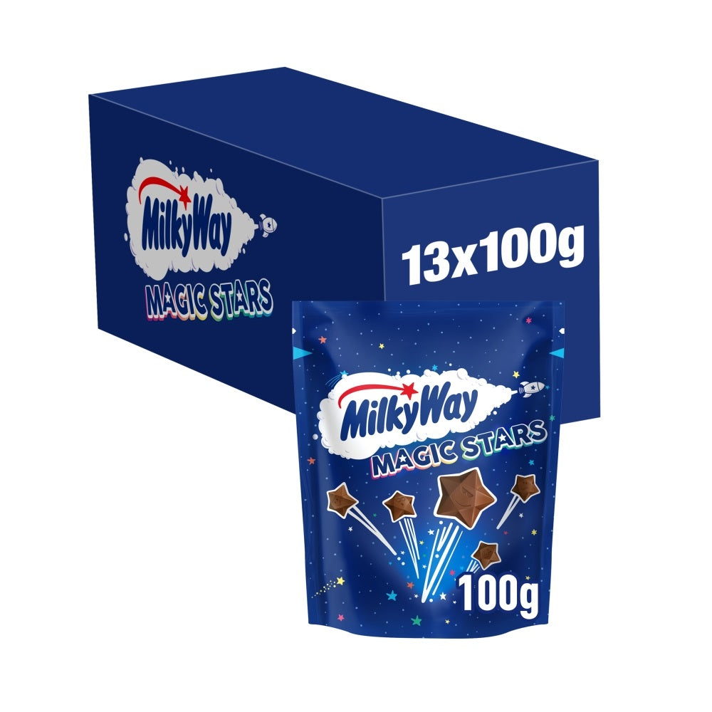 Milky Way Magic Stars Milk Chocolate Bites - 12 x 100g Pouches